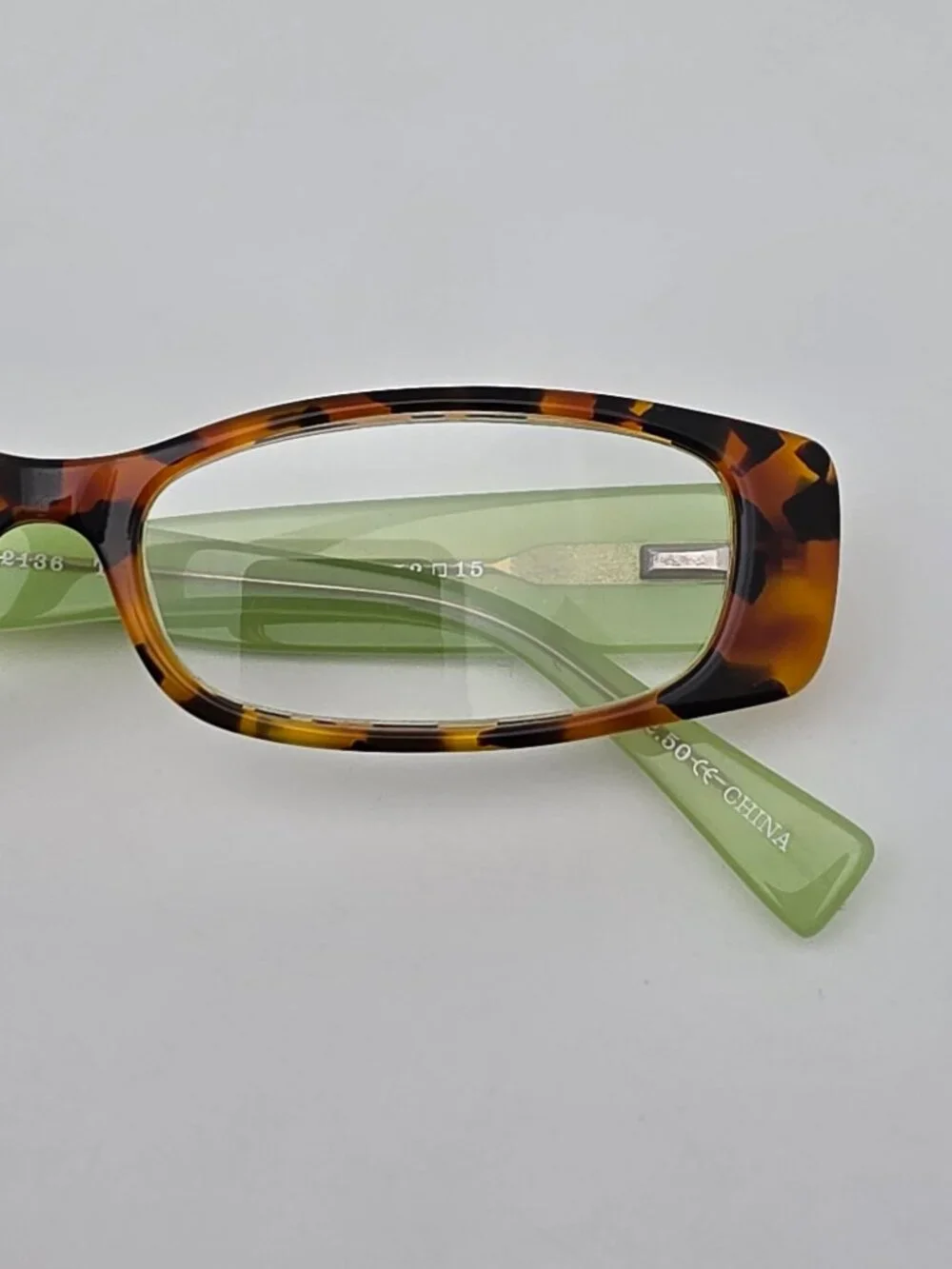 Eyebobs Co-Conspirator 2136 T7 Tortoise Funky Lime +2.50 Reading Glasses 52mm